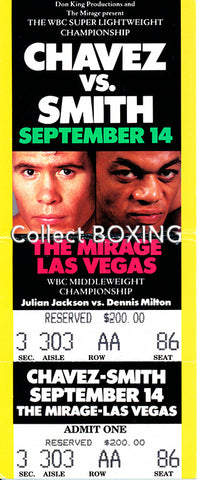 Julio Cesar Chavez-Lonnie Smith Full Onsite Ticket (1994)