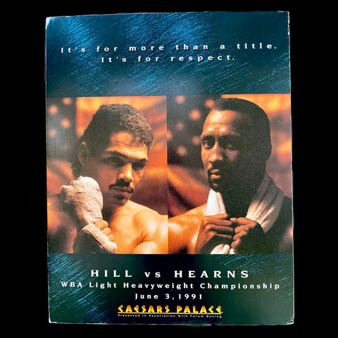 THOMAS HEARNS VS VIRGIL HILL ON SITE POSTER 1991