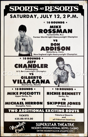 JEFF CHANDLER-GILBERTO VILLACANA & MIKE ROSSMAN-DON ADDISON ON SITE POSTER 1980