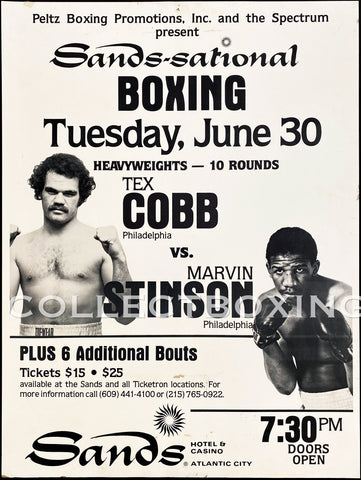 COBB, RANDY “TEX” / MARVIN STINSON ON SITE POSTER