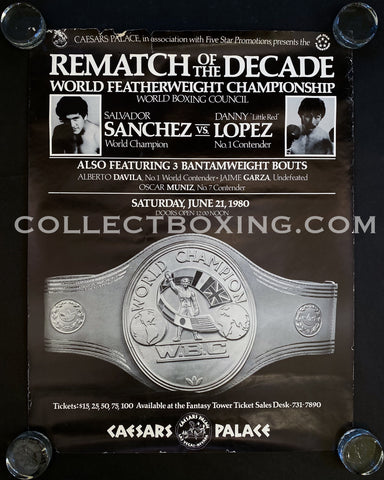 SANCHEZ, SALVADOR / DANNY LOPEZ ON SITE POSTER 1980